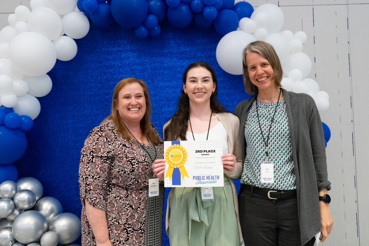 Olivia Allran pictured with Dana Quesinberry and Sarah Vos